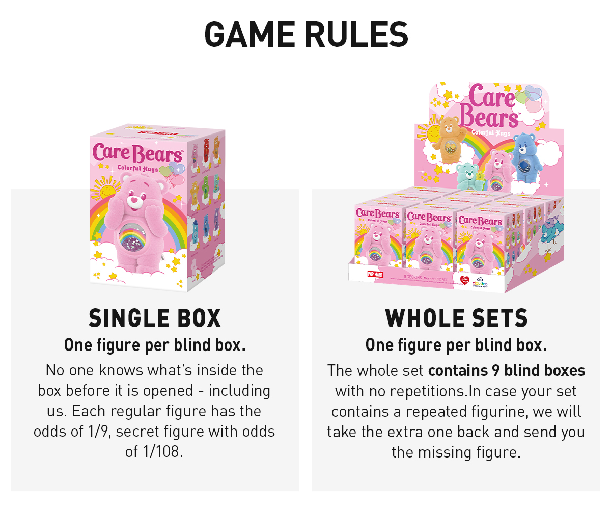 Care Bears Colorful Hugs Series Figures - POP MART (United