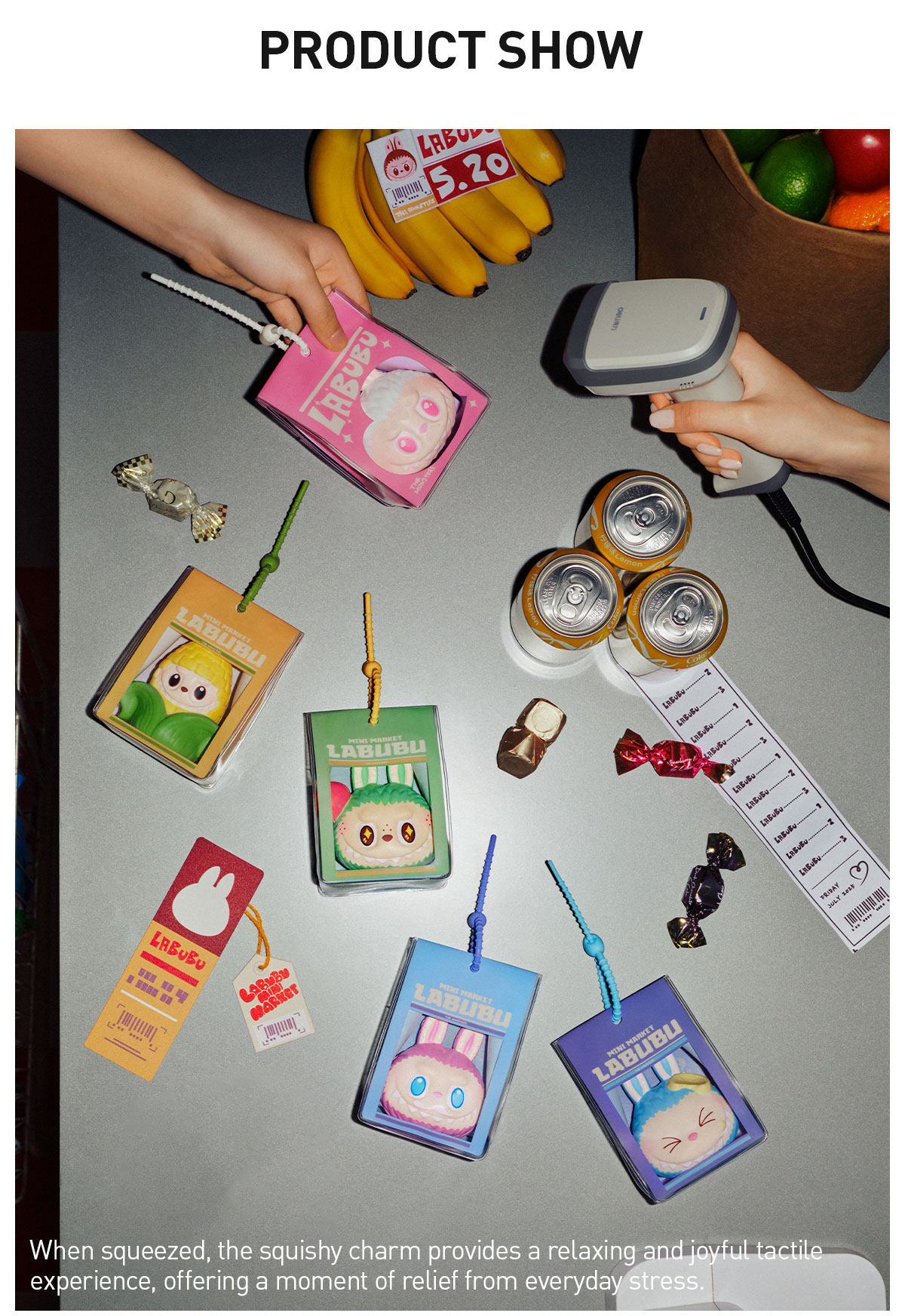 POPMART☆THE MONSTERS WACKY MART SERIES PINCH PENDANT THE MONSTERS Wacky Mart Series-Pinch Pendant Blind Box - POP