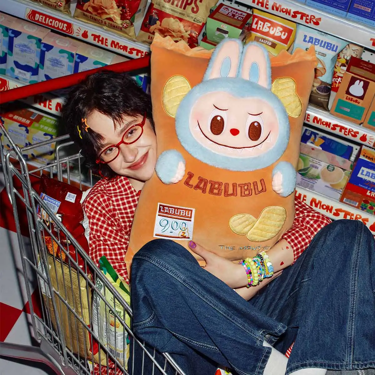 THE MONSTERS Wacky Mart Series-Pillow (Chips)