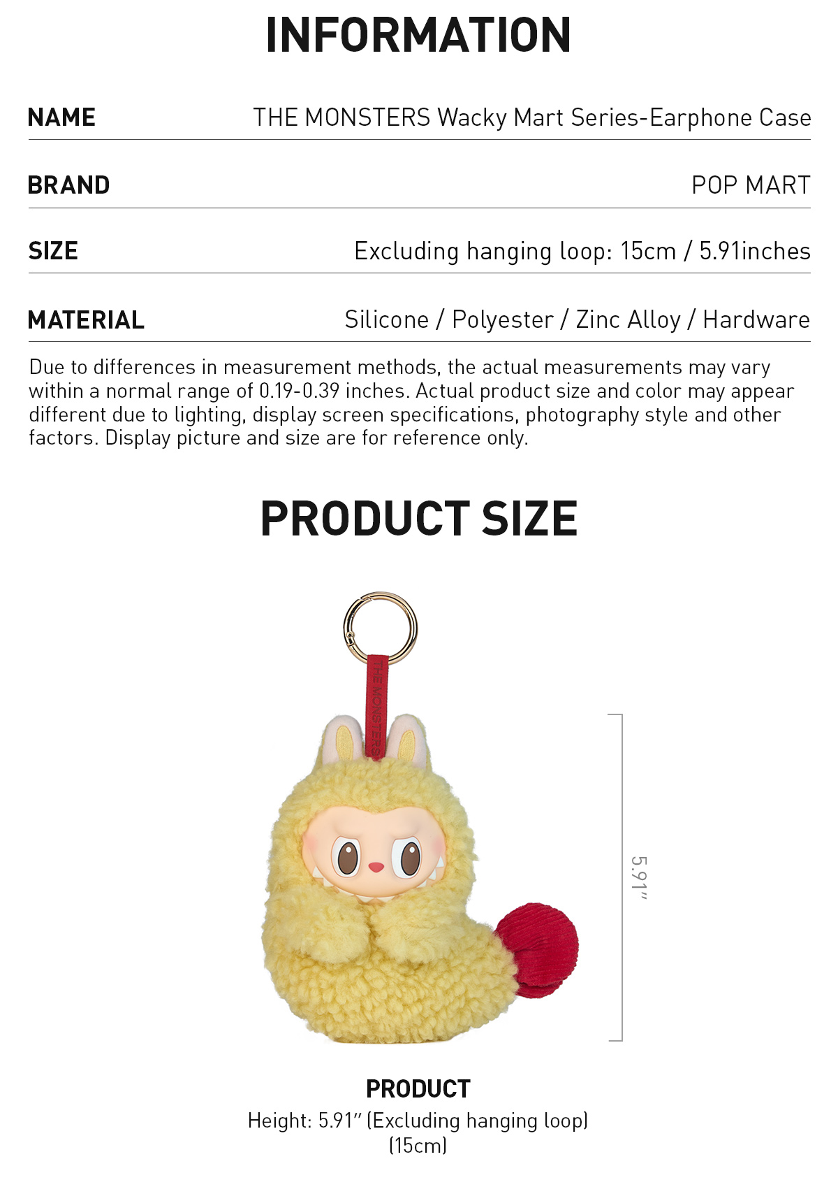 THE MONSTERS Wacky Mart Series-Earphone Case - POP MART (Canada)