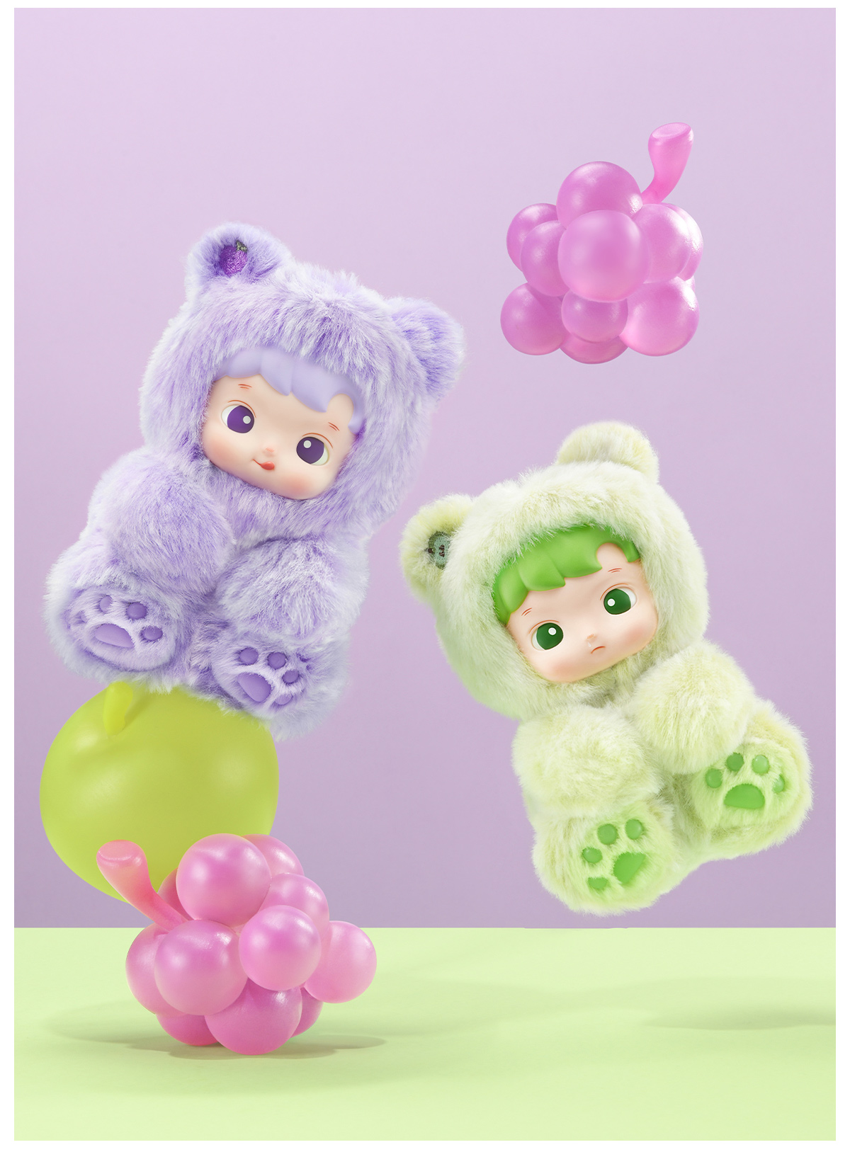 お手軽価格で贈りやすい HACIPUPU Gummy Bear Series-Vinyl Plush Pendant Blind Box キーホルダー・アクリルキーホルダー