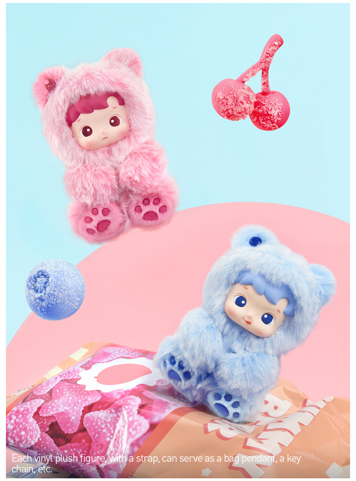 HACIPUPU ハチププ Gummy Bear ぬいぐるみペンダント アソート