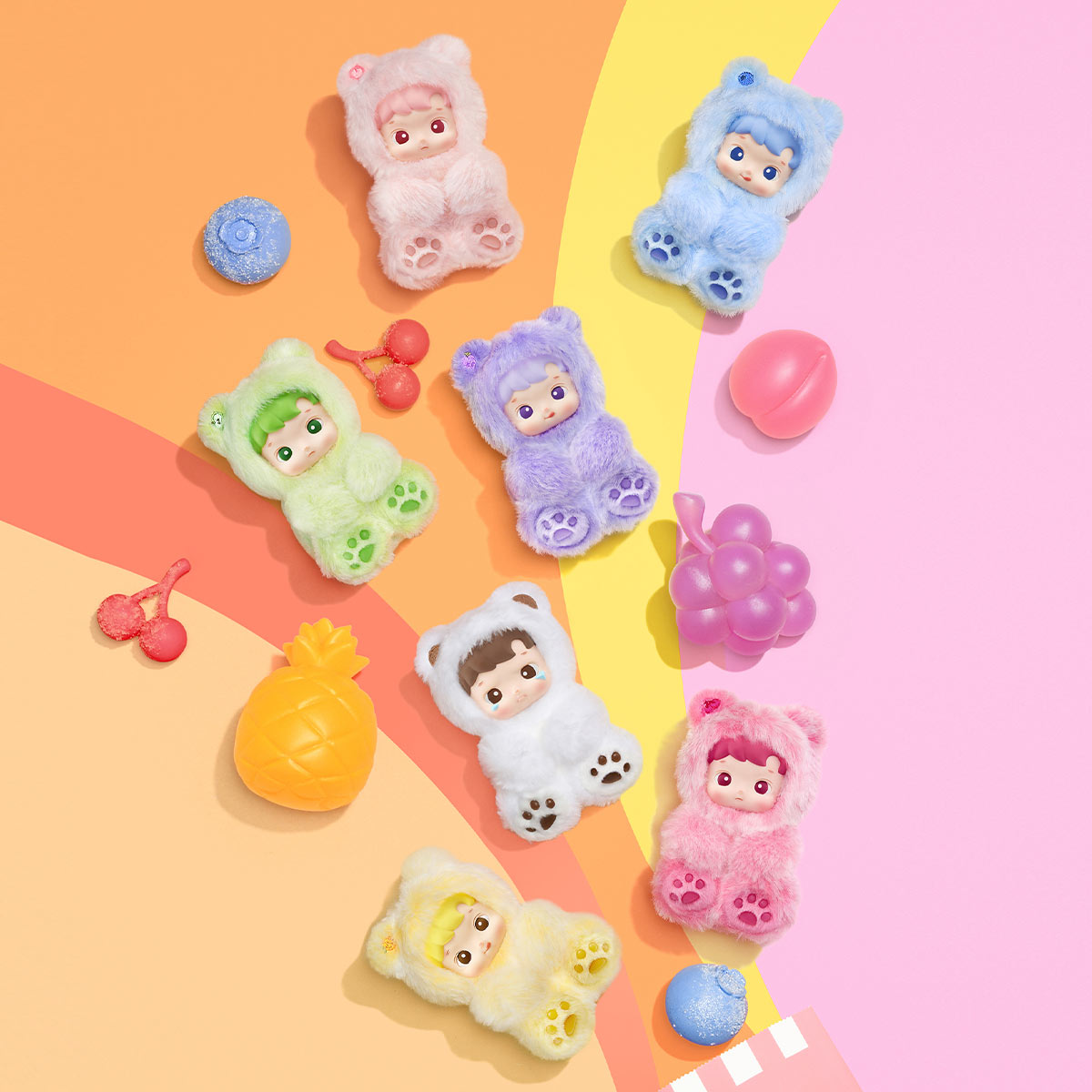 宅配便配送 Gummy HACIPUPU Bear Box Blind Pendant Plush Series-Vinyl ぬいぐるみ