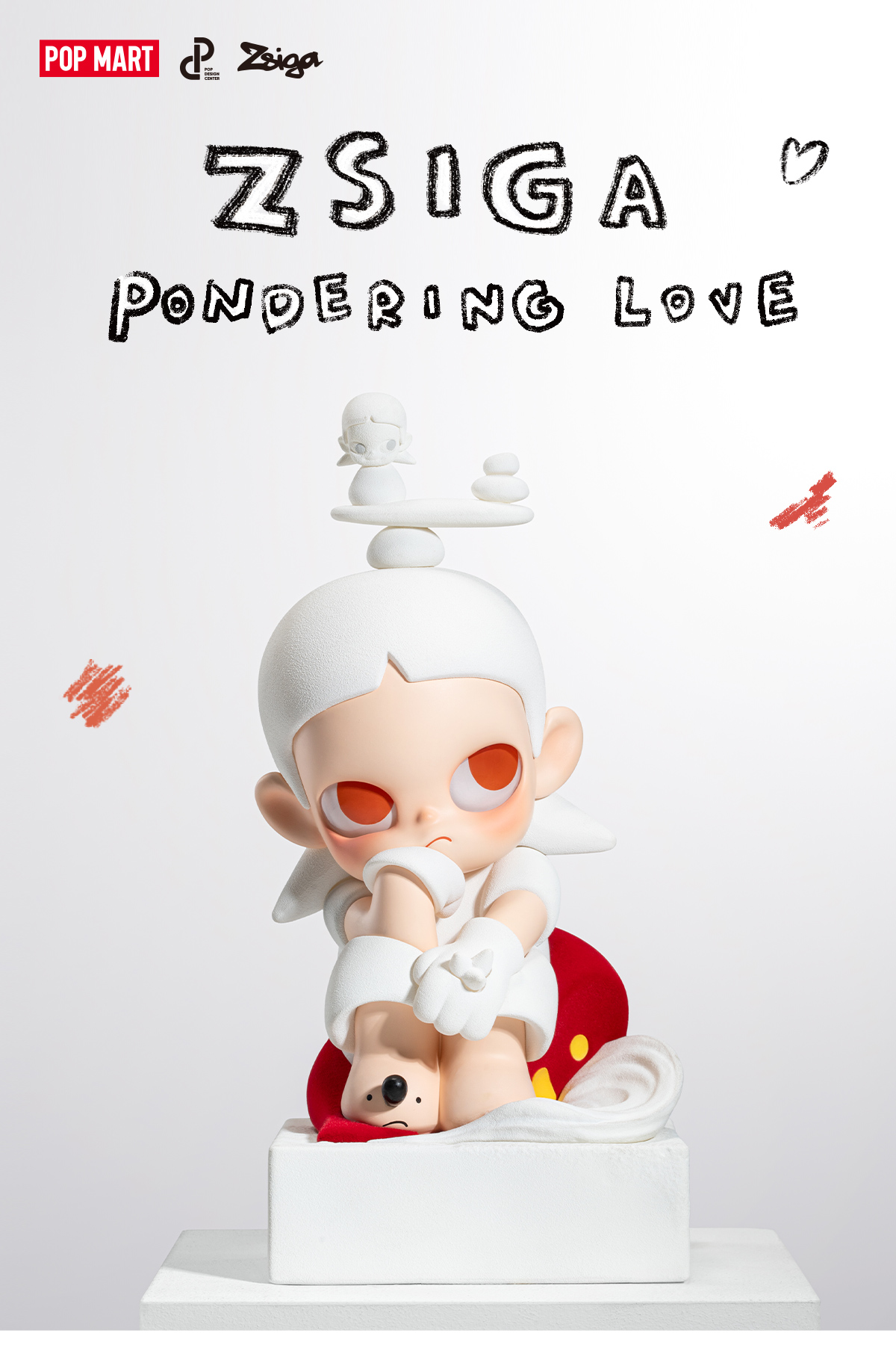 【新品】Zsiga Pondering Love フィギュア シュリンク付き Zsiga Pondering Love Figurine - POP MART (Canada)
