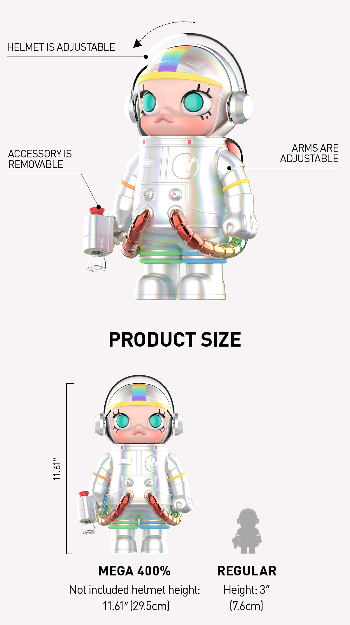MEGA SPACE MOLLY 400% Pride 2.0 - POP MART (United States)
