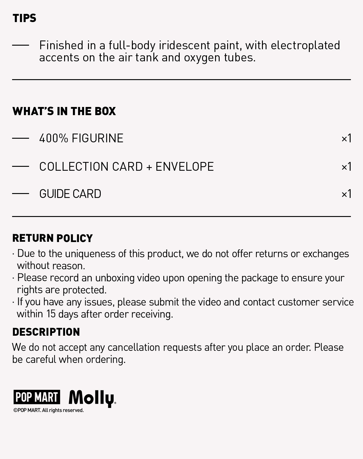 その他 MEGA SPACE MOLLY 400%Rainbow 2.0 MEGA SPACE MOLLY 400% Pride 2.0 - POP MART (United States)