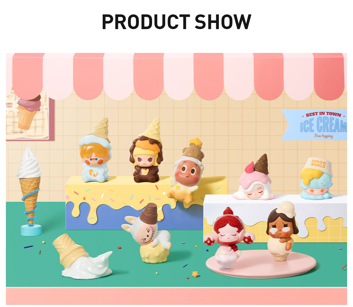 POP BEAN Ice Cream シリーズ ボックスセット POP BEAN Ice Cream Series Box Set - POP MART (United States)