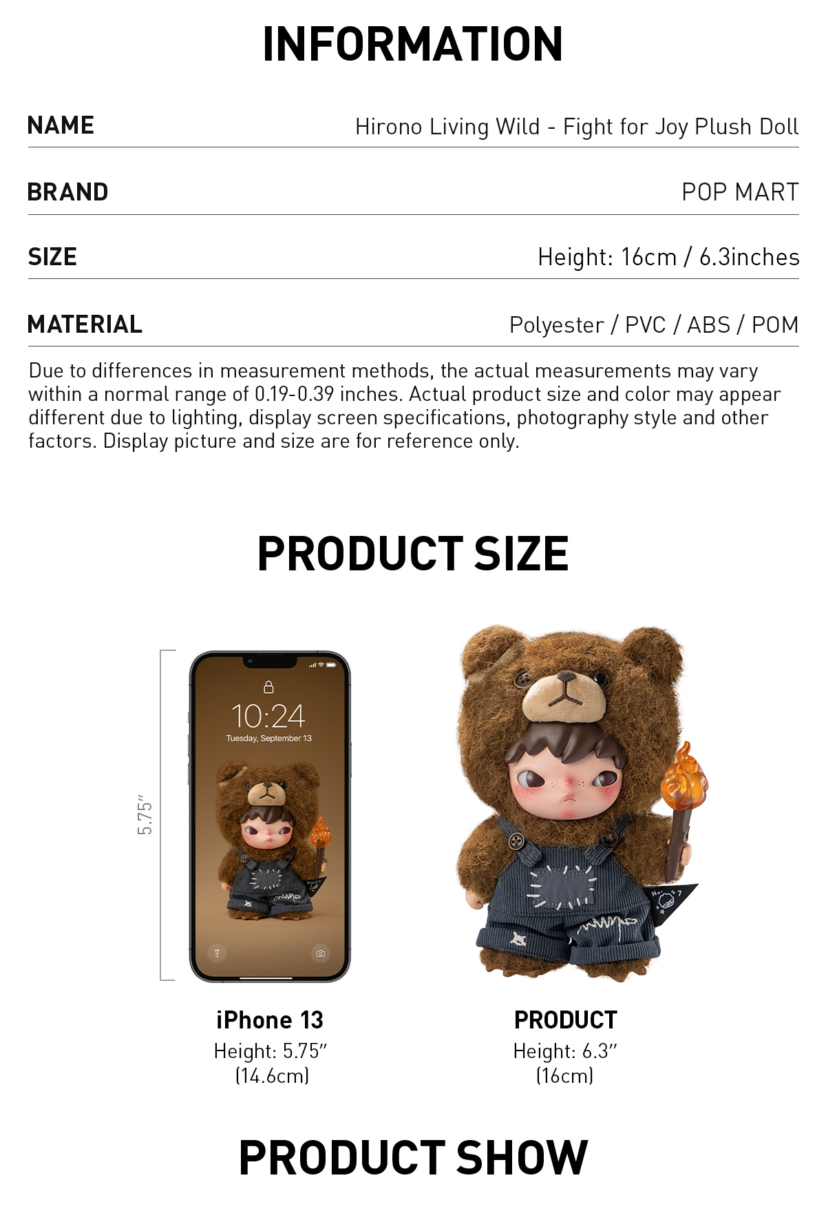 Hirono Living Wild-Fight for Joy Plush Doll - POP MART