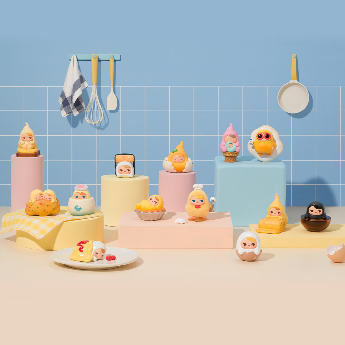 PUCKY Egg Beanieシリーズ PUCKY Egg Beanie Series Figures - POP MART (United States)