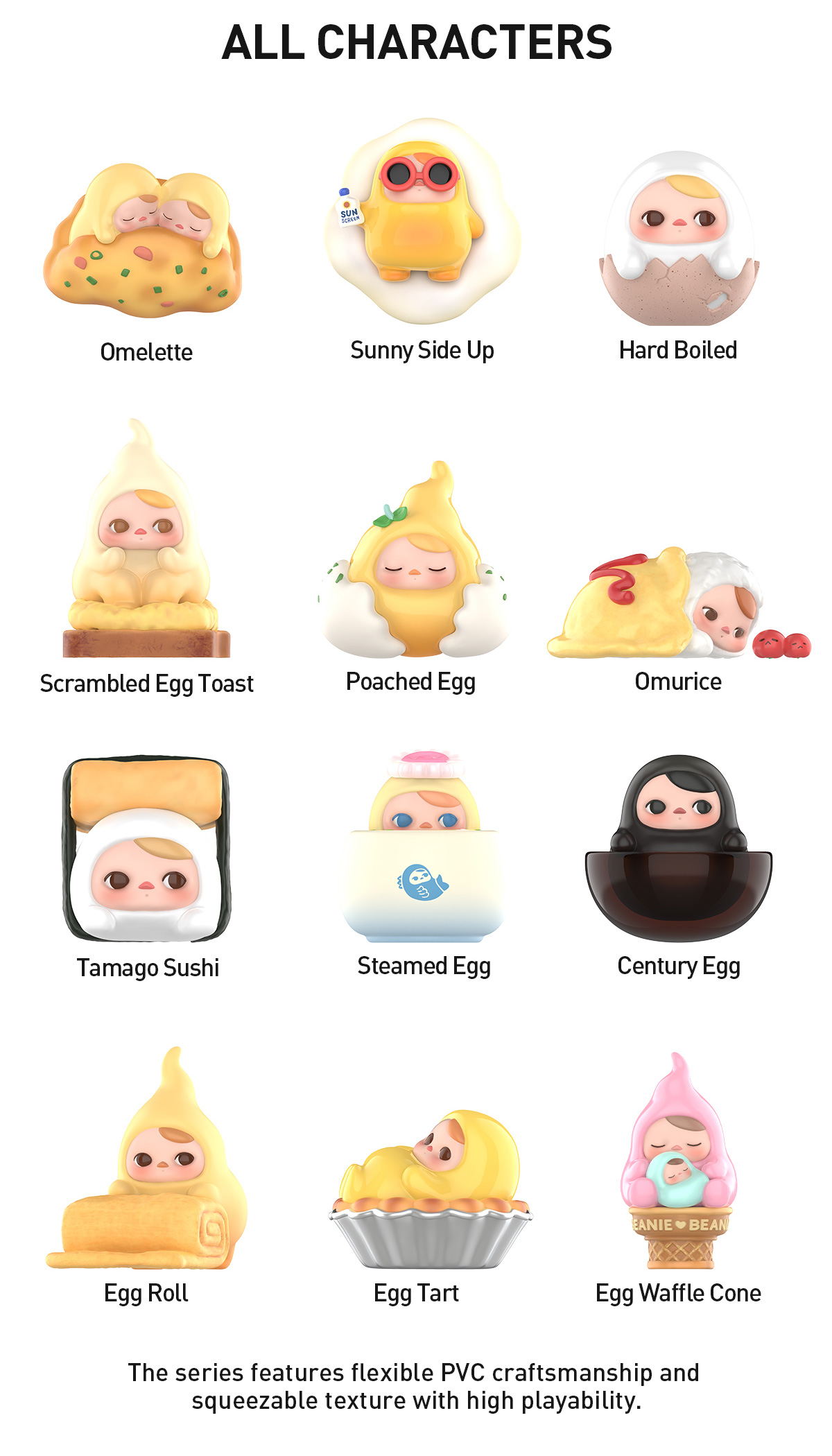PUCKY EGG BEANIE イエロー PUCKY Egg Beanie Series-Pillow - POP MART (United States)