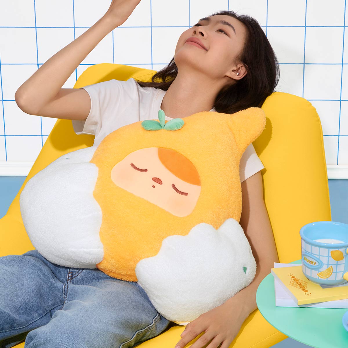 PUCKY EGG BEANIE イエロー PUCKY Egg Beanie Series-Pillow - POP MART (United States)
