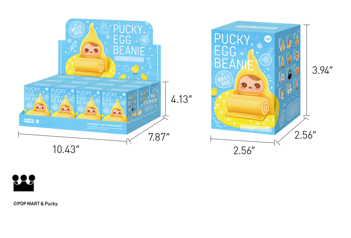 PUCKY EGG BEANIE イエロー PUCKY Egg Beanie Series-Straw Cup - POP MART (United States)