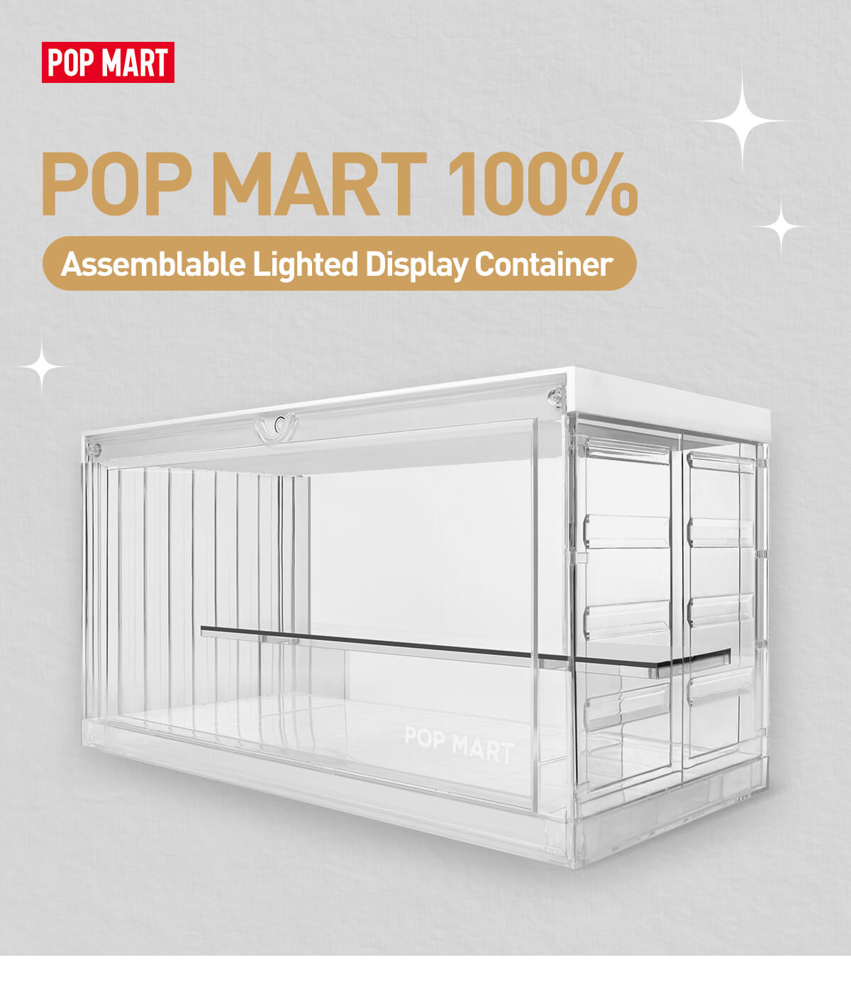 POP MART 100% Assemblable Lighted Display Container - POP