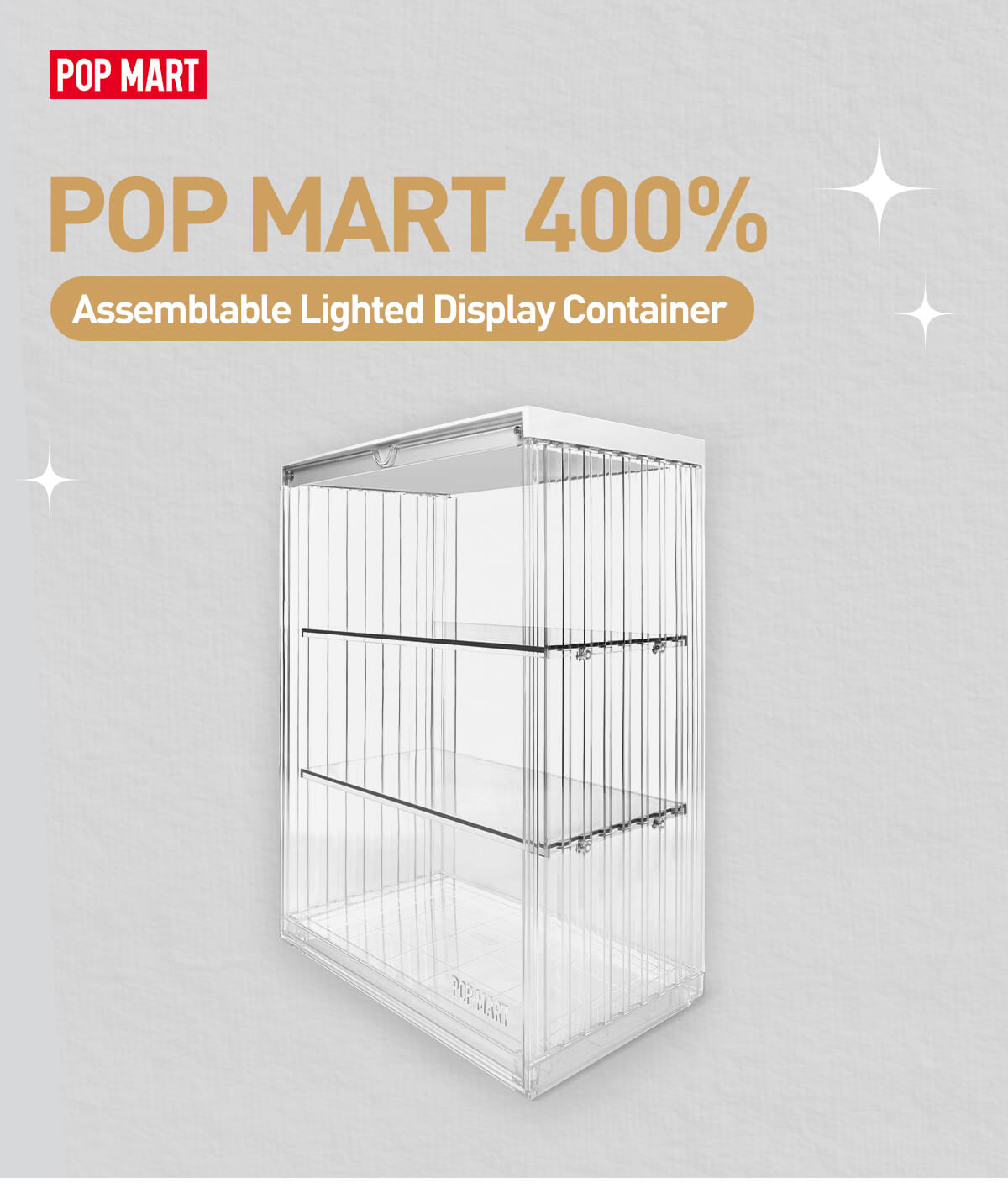 POP MART 400% Assemblable Lighted Display Container - POP