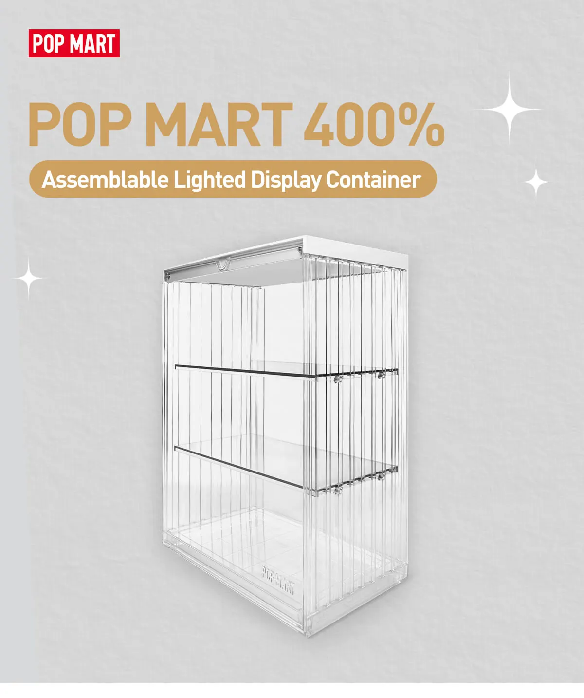 POP MART 400% Assemblable Lighted Display Container - POP MART 