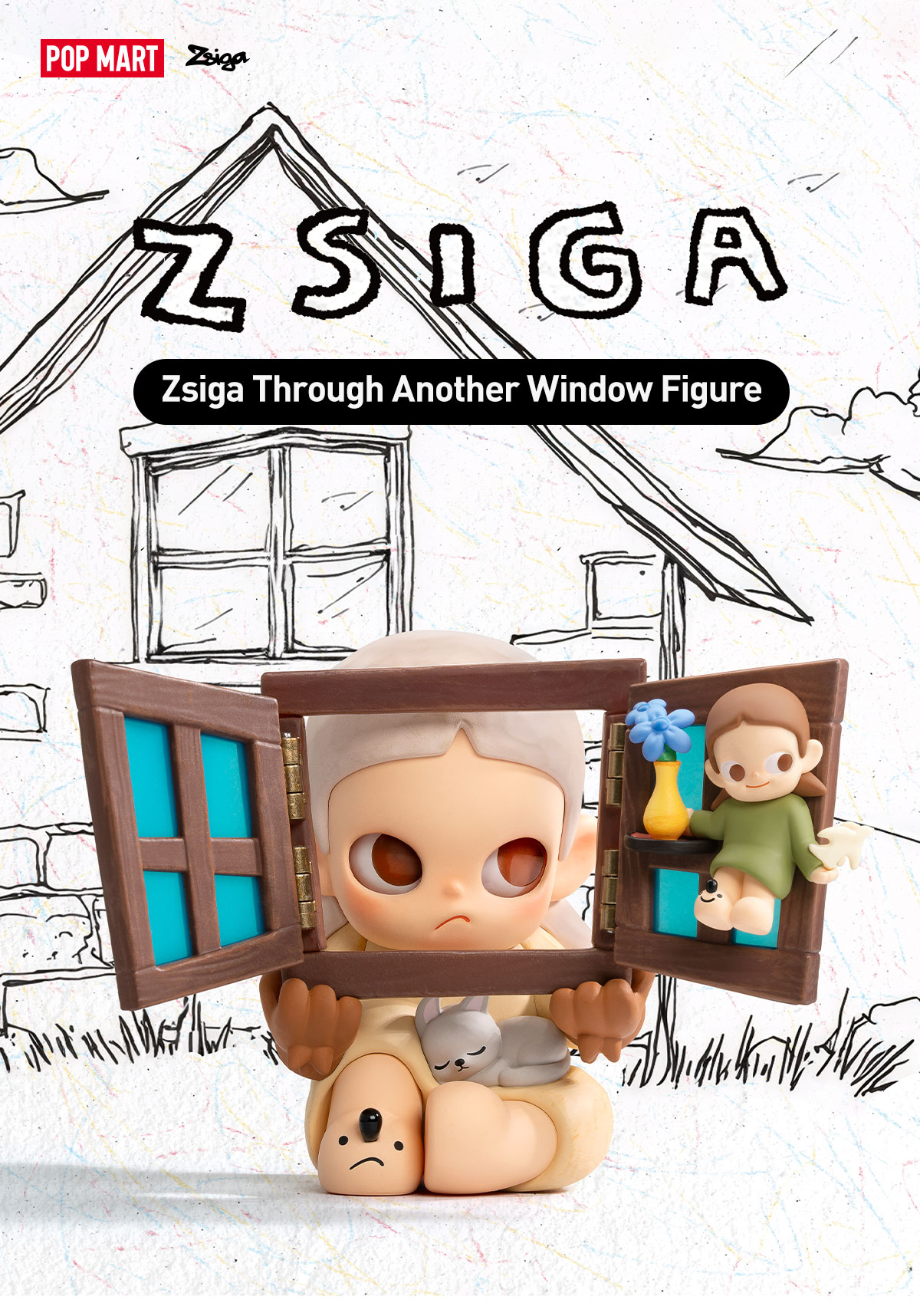 POP MART ZSIGAフィギュア 7体 セット POPMART Zsiga Twins Series Blind Box(confirmed)Figure toy