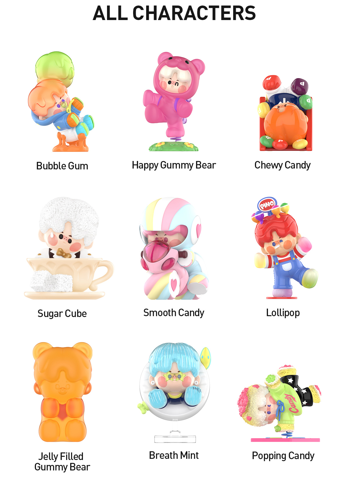 PINO JELLY Sweet Like Me シリーズ PINO JELLY Sweet Like Me Series Figures - POP MART (Canada)