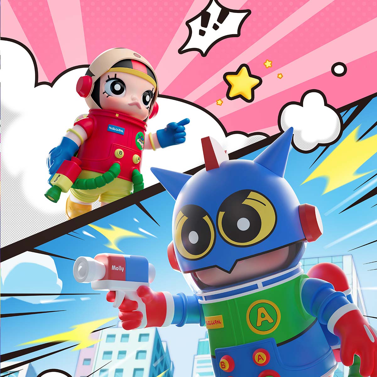POPMART MEGA SPACE MOLLY 400%クレヨンしんちゃん MEGA SPACE MOLLY 400%+100% Crayon Shinchan - POP MART