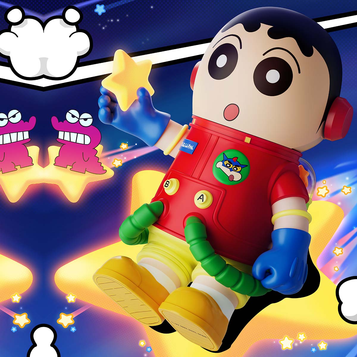 MEGA SPACE MOLLY 400%+100% Crayon Shinchan - POP MART
