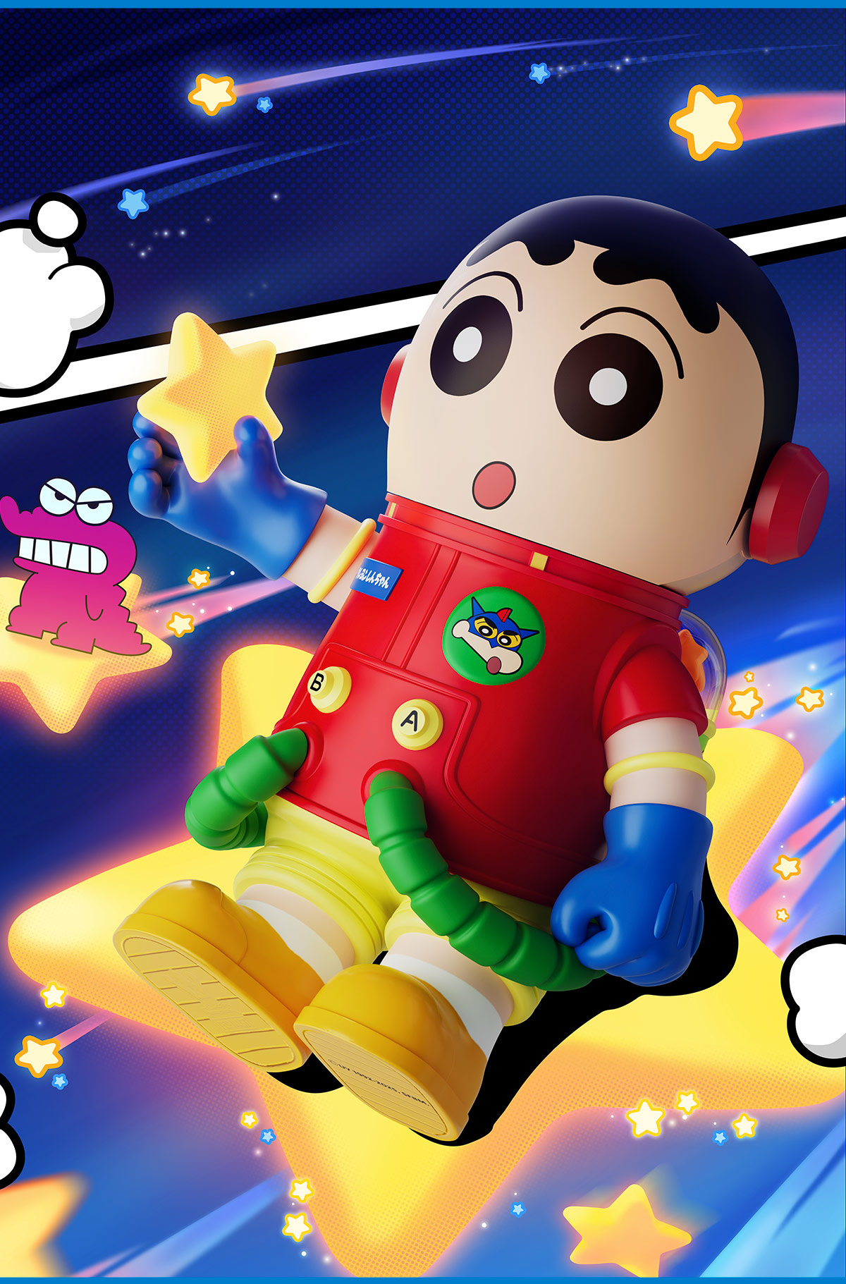 MEGA SPACE MOLLY 400%+100% Crayon Shinchan - POP MART