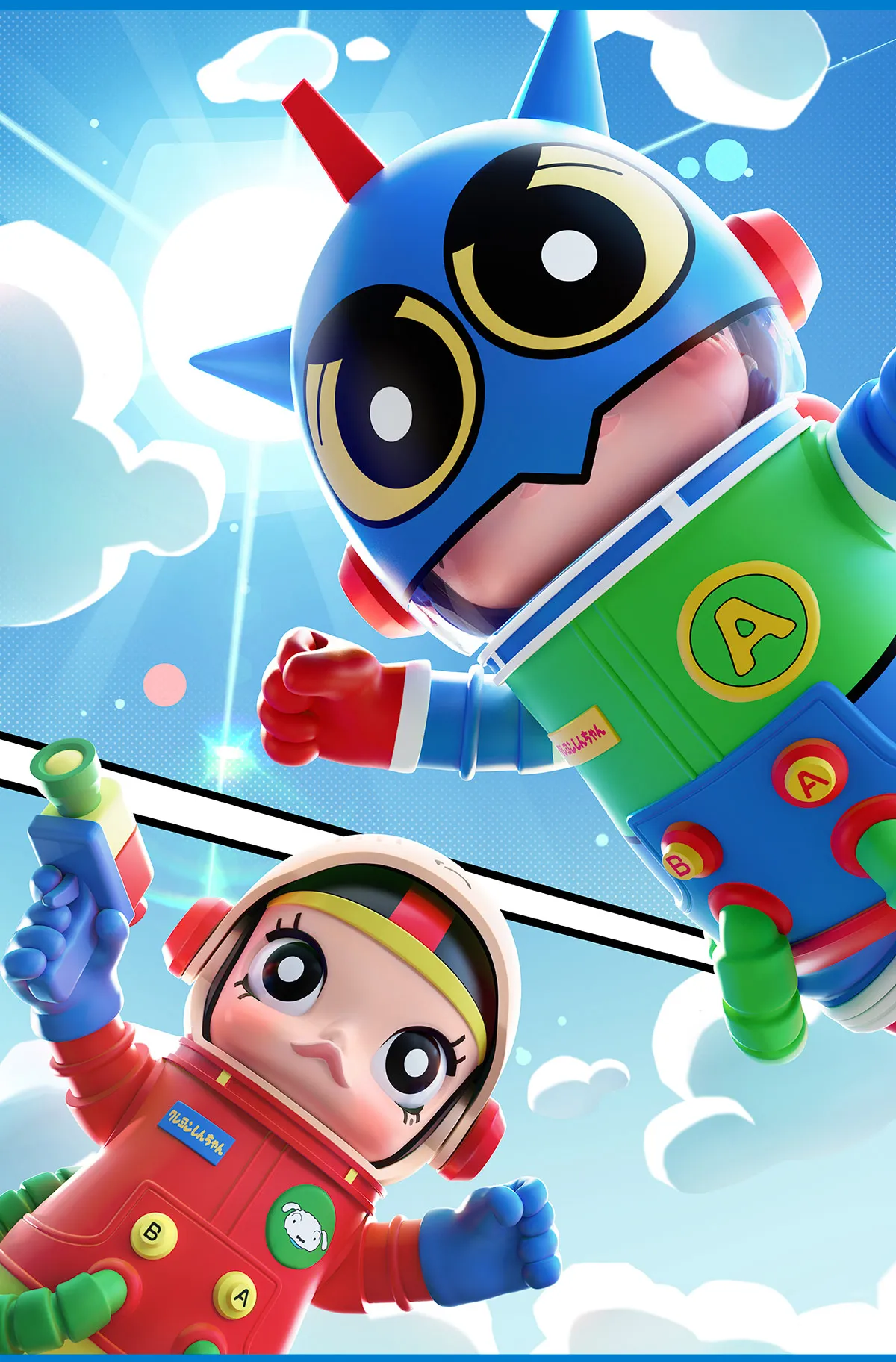 MEGA SPACE MOLLY 400%+100% Crayon Shinchan - POP MART (United States)