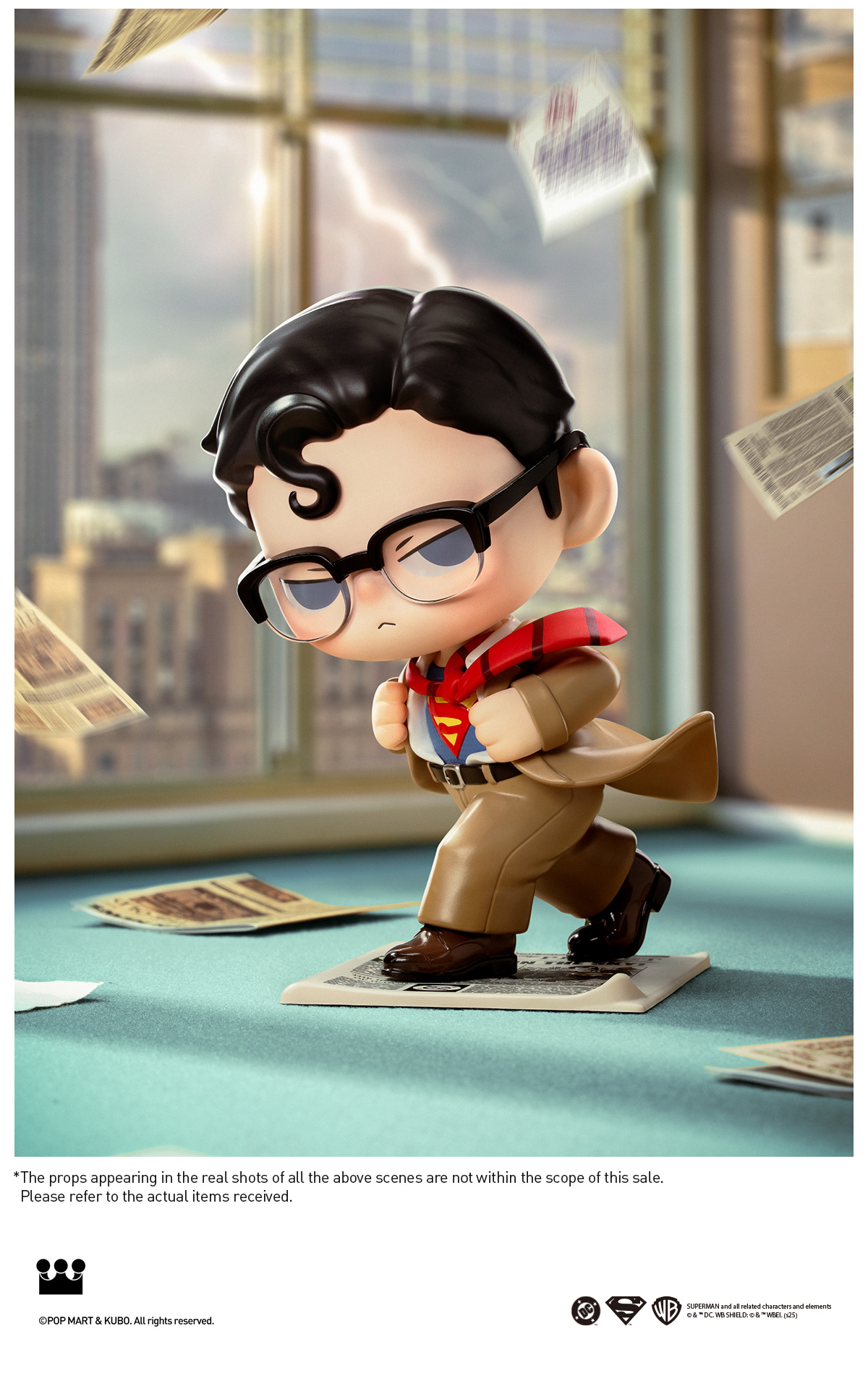 ポップマート　Superman KUBO ビッグサイズ Superman KUBO Figurine - POP MART (United States)