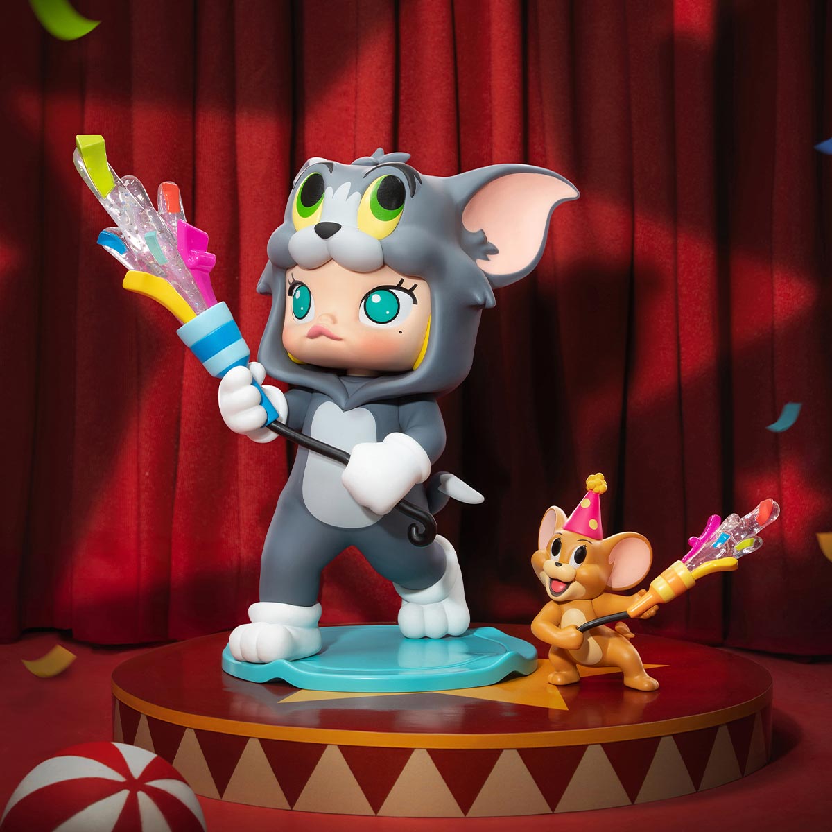 MOLLY × トムとジェリー ビッグサイズ 商品サイズ：高さ約20 cm MOLLY × TOM & JERRY Figurine - POP MART (United States)