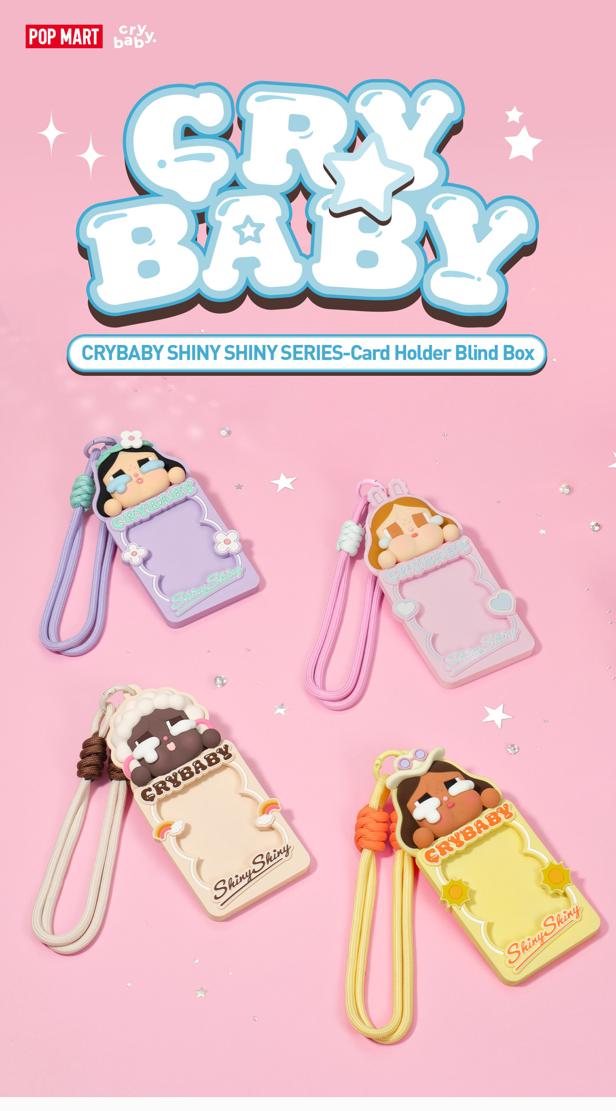POP NOW:CRYBABY SHINY SHINY SERIES-Card Holder Blind Box