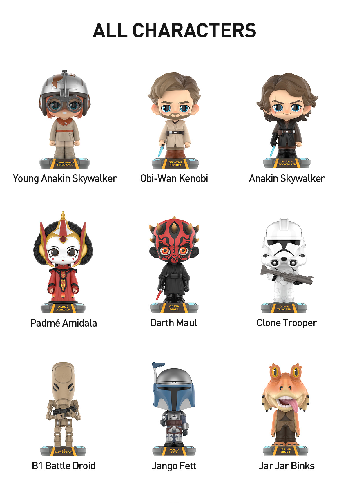 POP NOW:Star Wars Bobblehead Series Figures - POP MART