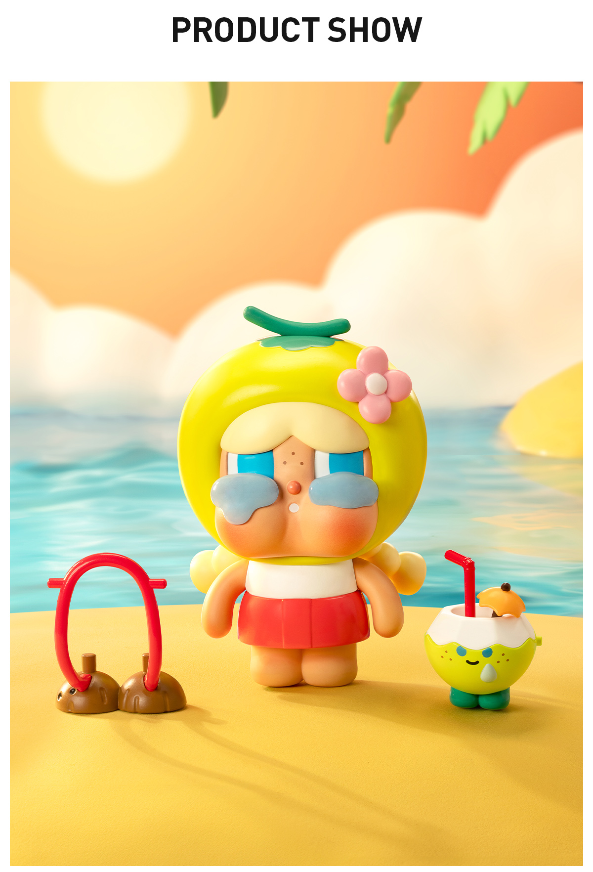 POPMART CrybabyCoconut クライベイビーフィギュア グリーン Crybaby Coconut Figure-Green - POP MART (United States)