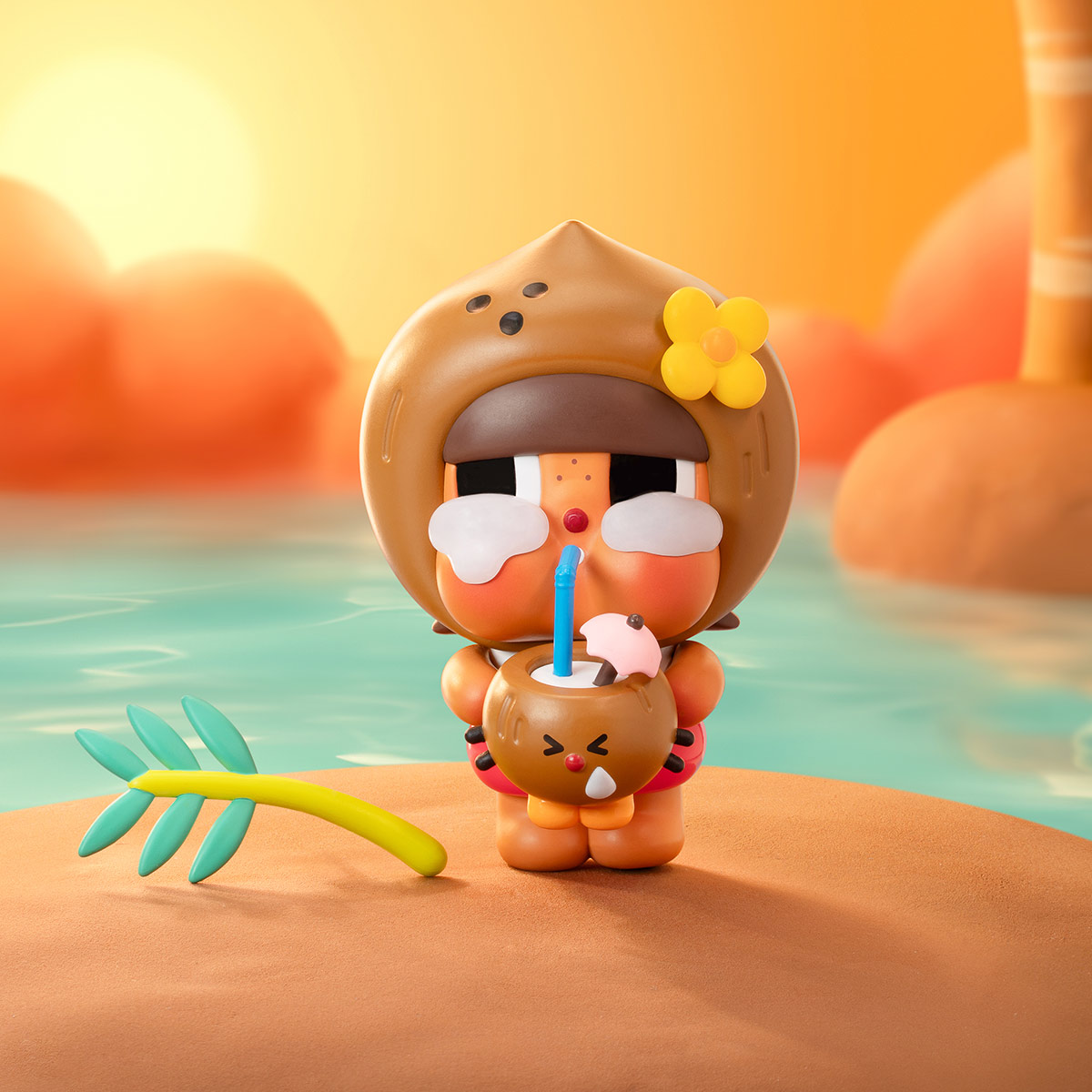 CRYBABY Coconut Brown フィギュア Crybaby Coconut Figure-Brown - POP MART (United States)