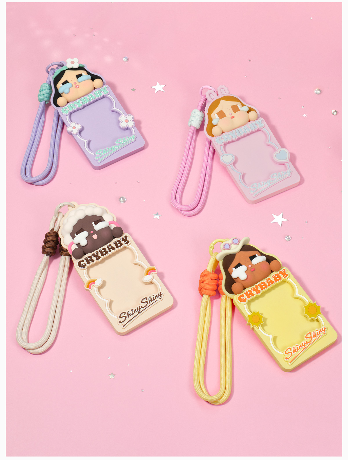 CRYBABY SHINY SHINY カードホルダー POPMART CRYBABY SHINY SHINY SERIES-Card Holder Blind Box - POP MART