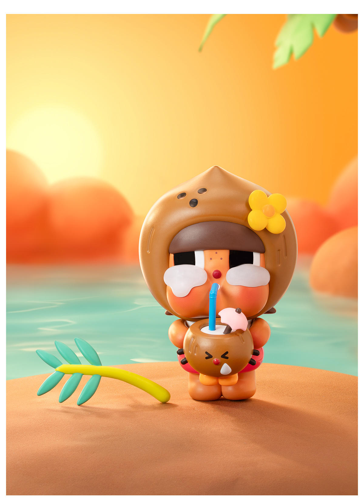 Crybaby Coconut Figure-Brown - POP MART (United States)