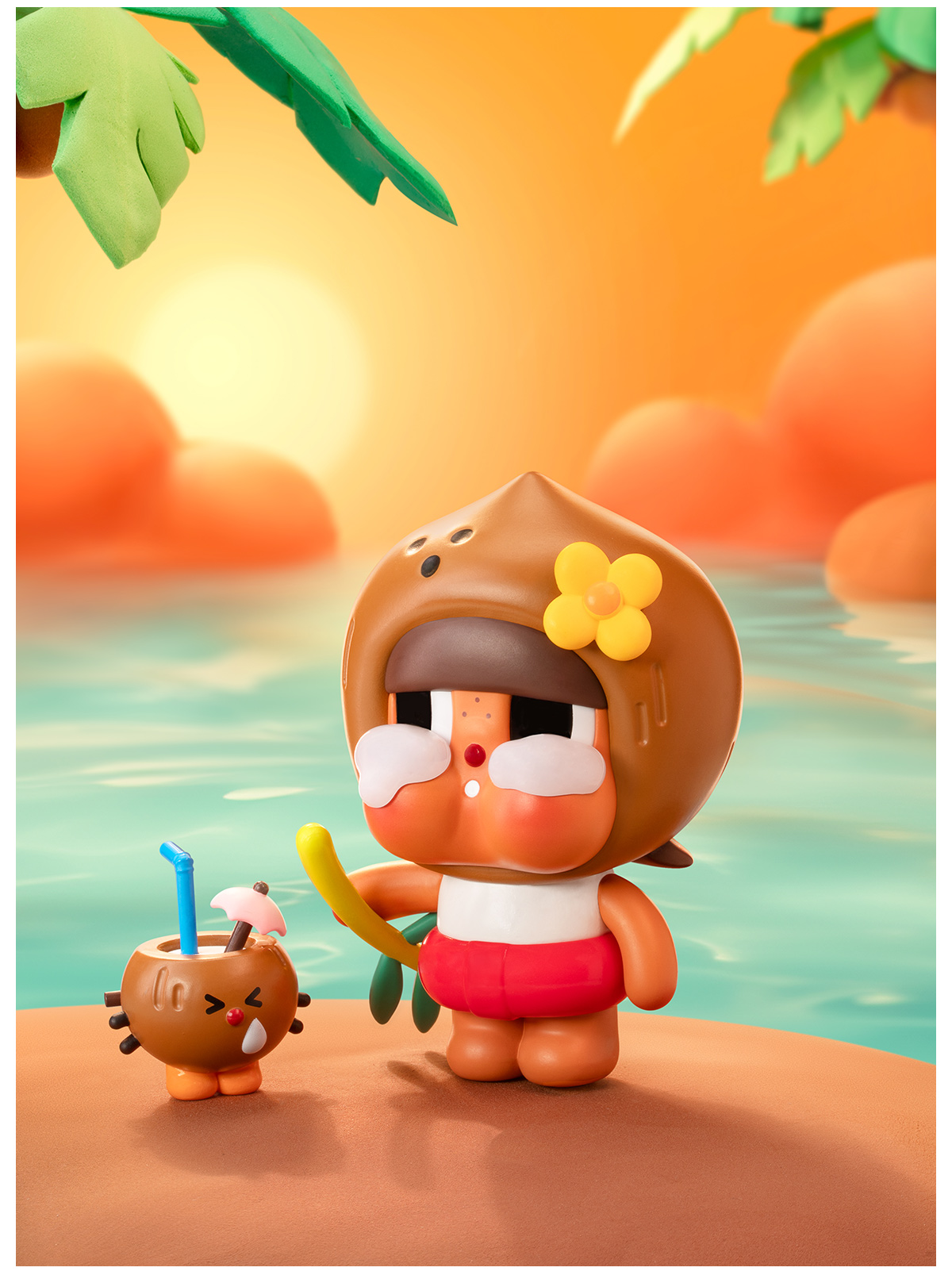 Crybaby Coconut Figure-Brown - POP MART (United States)