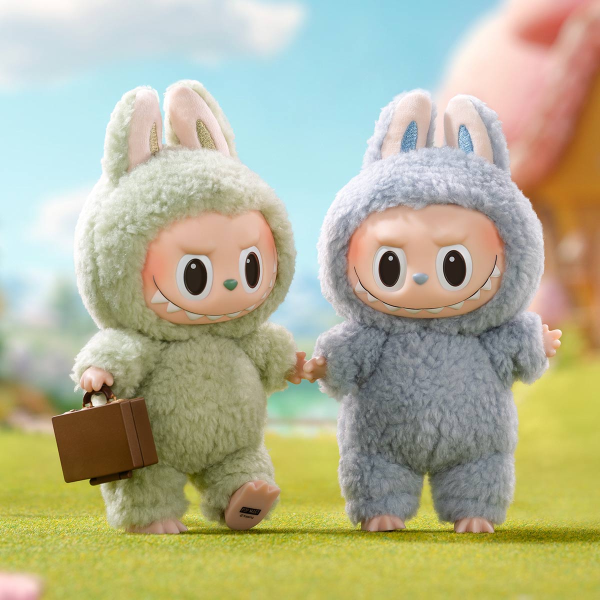 ぬいぐるみ Popmart THE MONSTERS Macaron Labubu POP MART Labubu The Monsters Exciting Macaron Plush Series