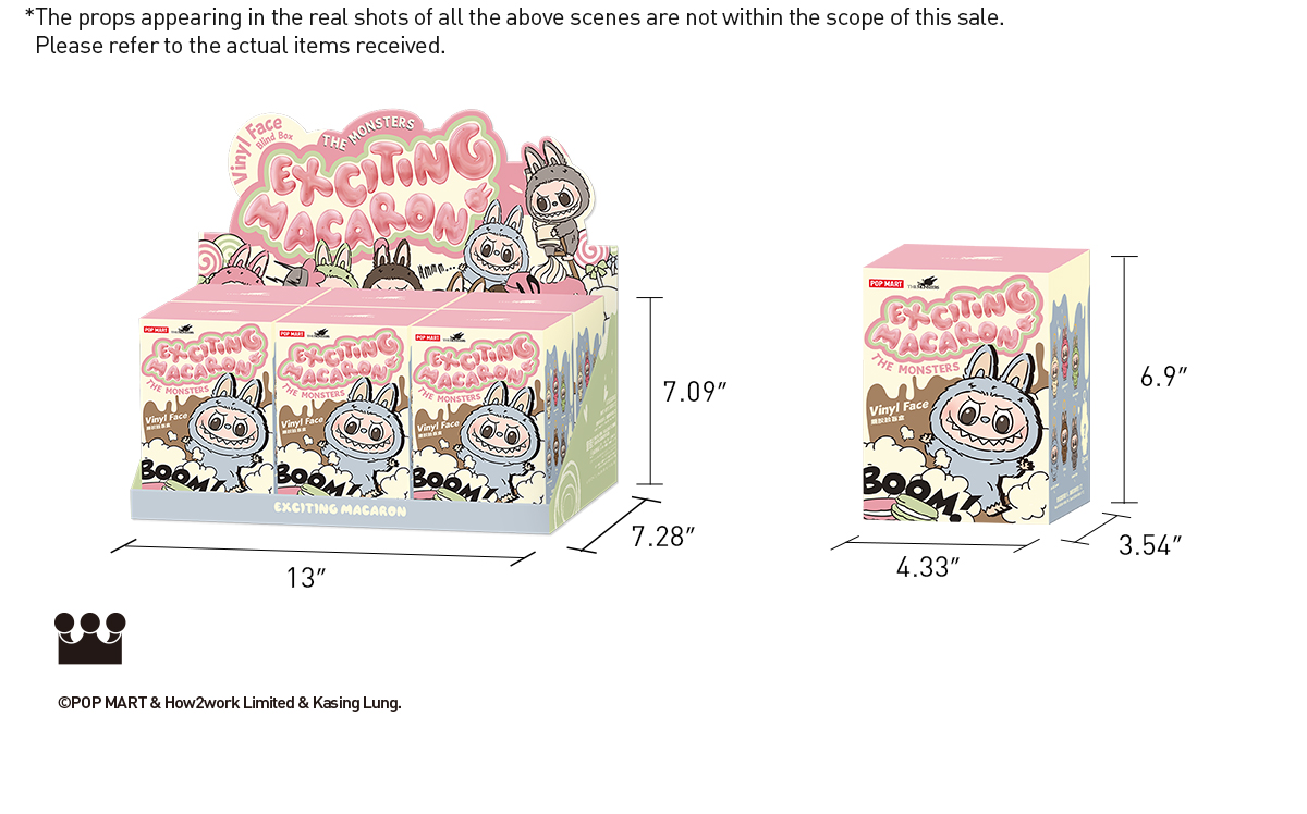 THE MONSTERS - Tasty Macarons Vinyl Face Blind Box | Blind