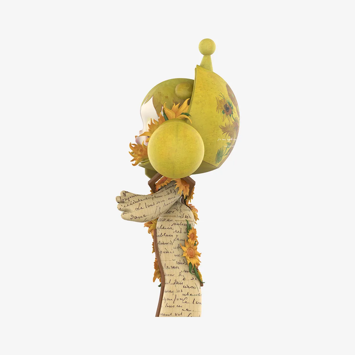 MEGA α SKULLPANDA 1000% Van Gogh Museum Sunflowers - POP MART 