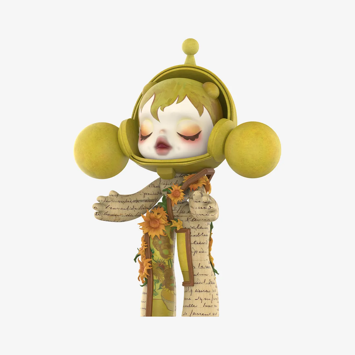 MEGA α SKULLPANDA 1000% Van Gogh Museum Sunflowers - POP MART 