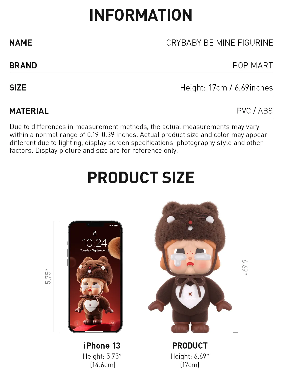 CRYBABY BE MINE FIGURINE - POP MART (United States)