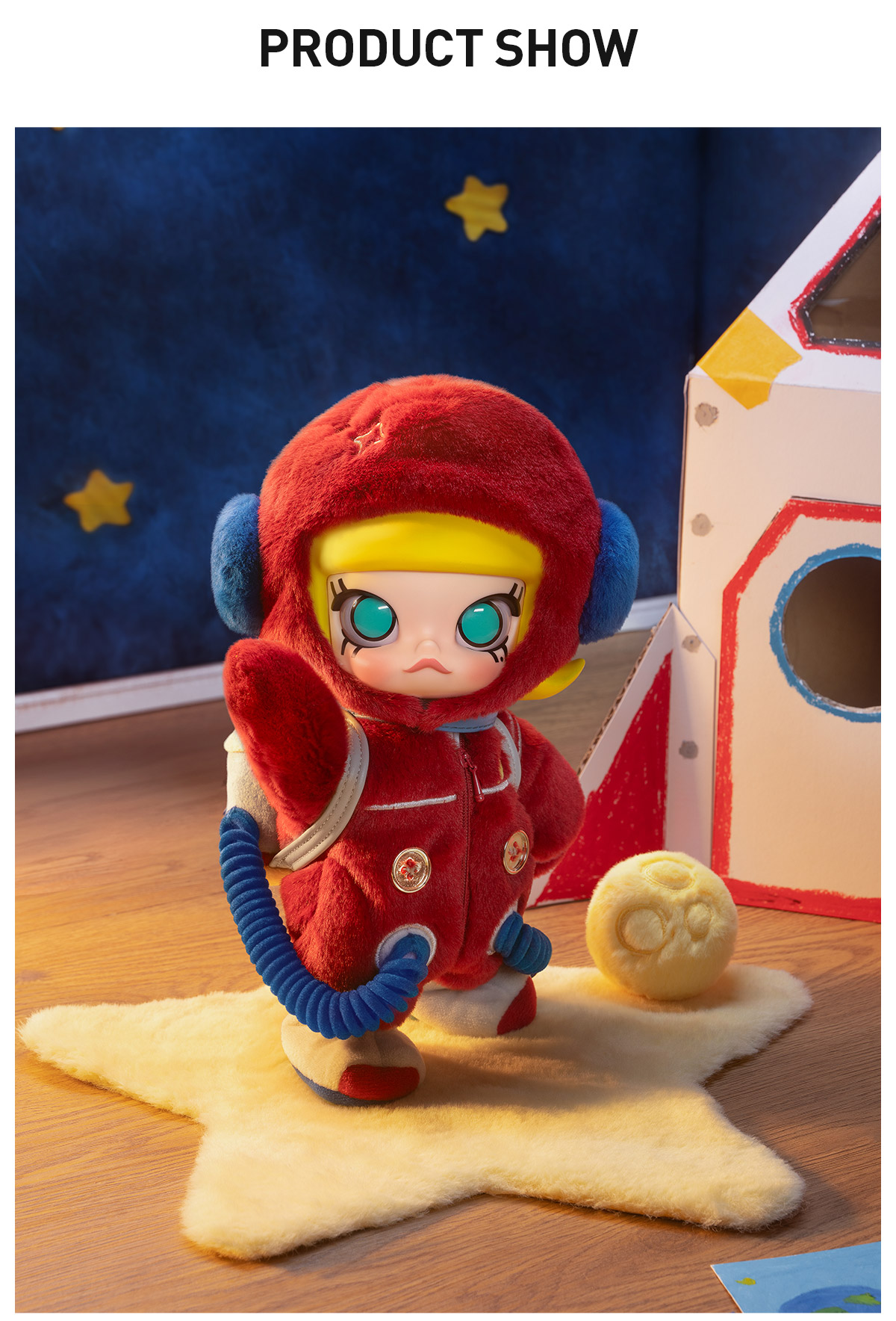 【値下げ中】 Molly 1/8 アクションフィギュア 海外限定 Popmart MOLLY Hello, Moon 1/8 Action Figure - POP MART (United States)