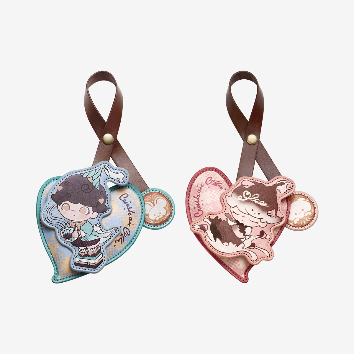 QIANQ　DIMOO Crush on Coffeeペンダント DIMOO-Crush On Coffee Series-Fragrant Bag Pendant Set - POP