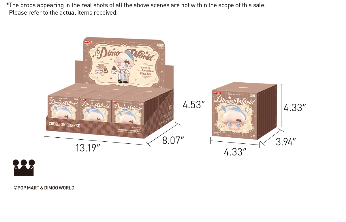 POP NOW:DIMOO Crush on Coffee Series-Earphone Case Blind Box - POP