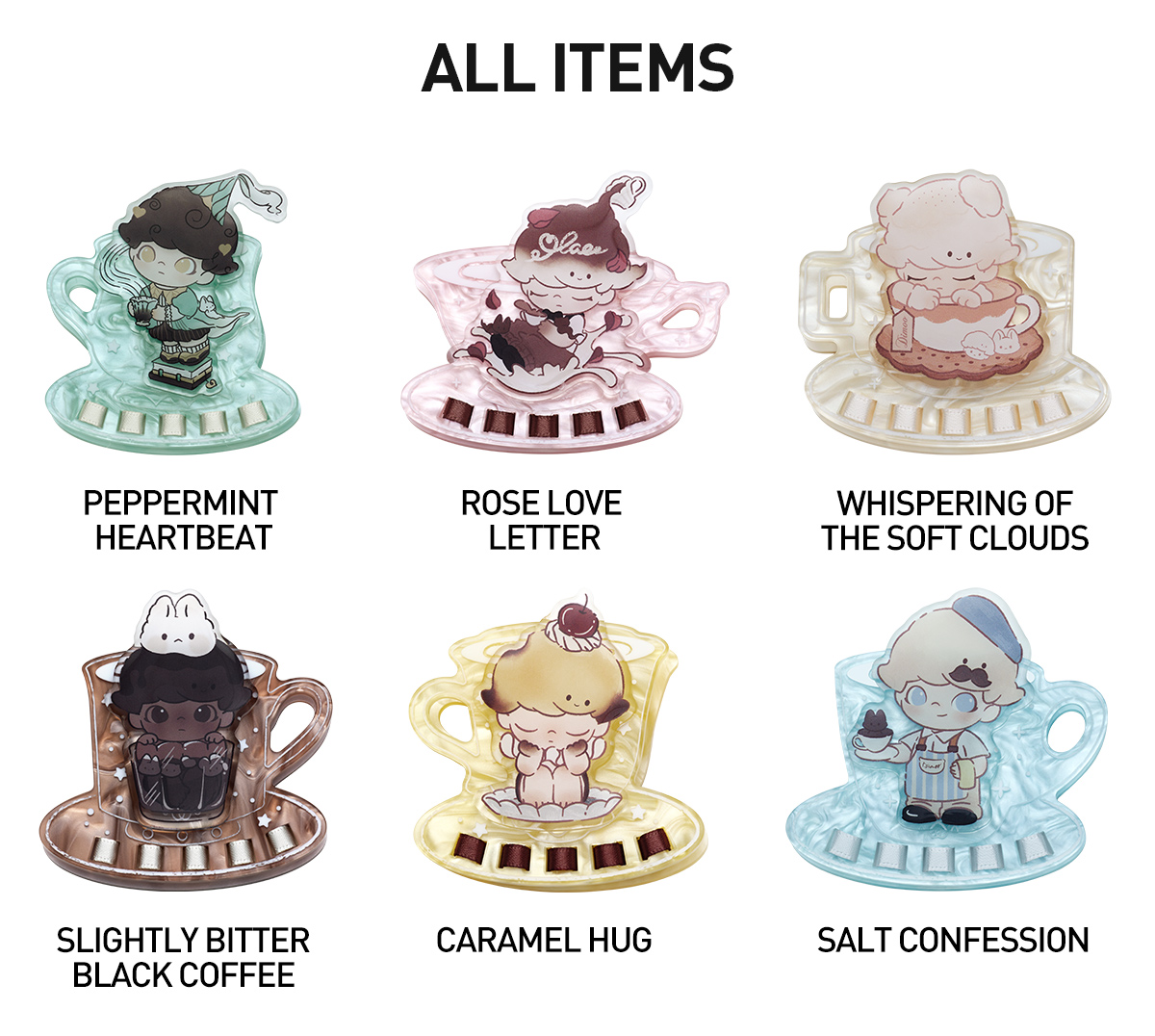 POP NOW:DIMOO Crush On Coffee Series-Acrylic Fridge Magnet