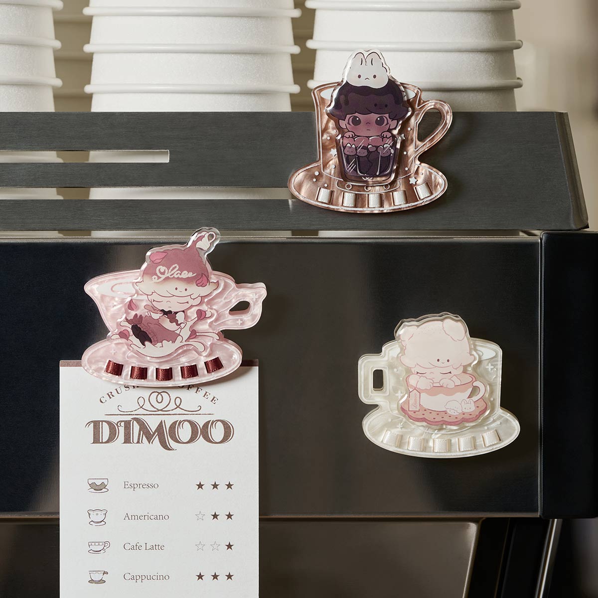 【新品未開封・正規品】DIMOO Crush on Coffee Series Pop Mart DIMOO Crush On Coffee Series Coffee Cup - US
