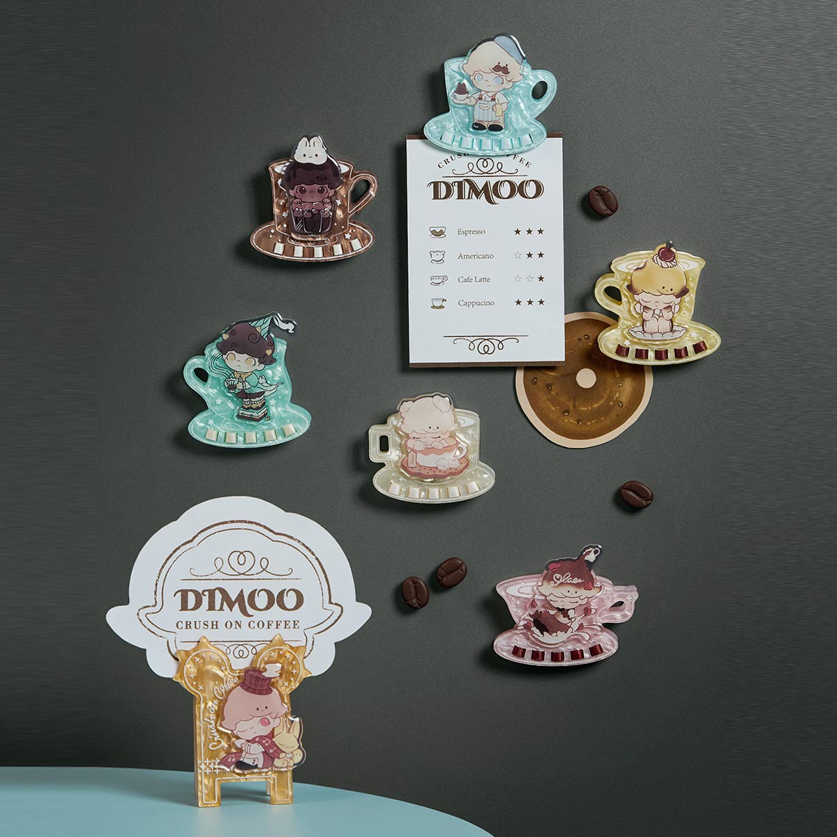 【新品未開封・正規品】DIMOO Crush on Coffee Series Pop Mart DIMOO Crush On Coffee Series Coffee Cup - US