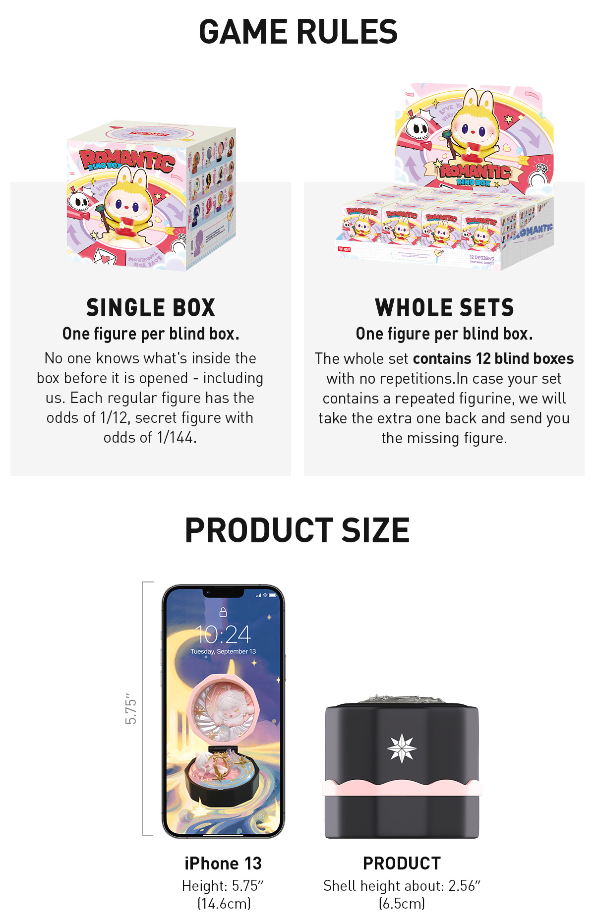 POP NOW:Romantic Ring Box Series 4 Scene Sets - POP MART