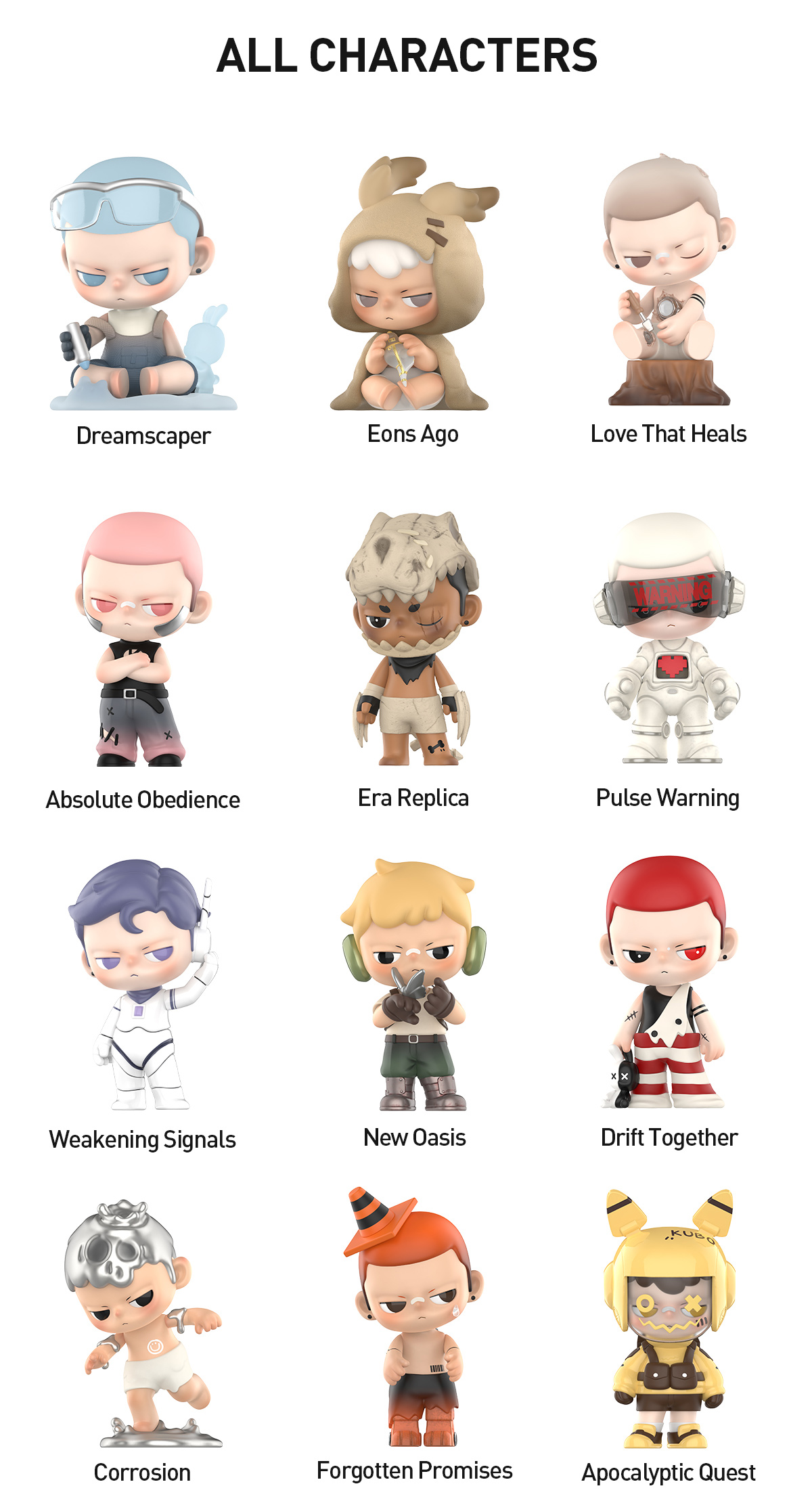 【 POP MART】KUBOシークレット商品 POP NOW:KUBO City of Sunset Series Figures - POP MART