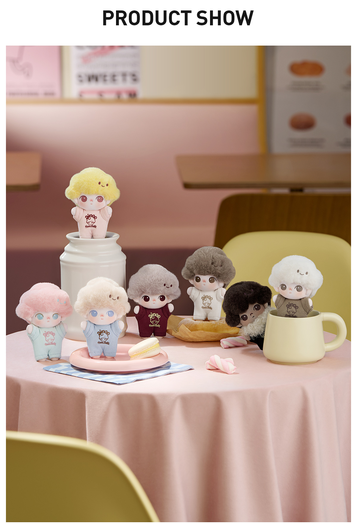POP MART DIMOO Crush on Coffee アソートボックス POP NOW:DIMOO Crush on Coffee Series-Soft-faced Plush