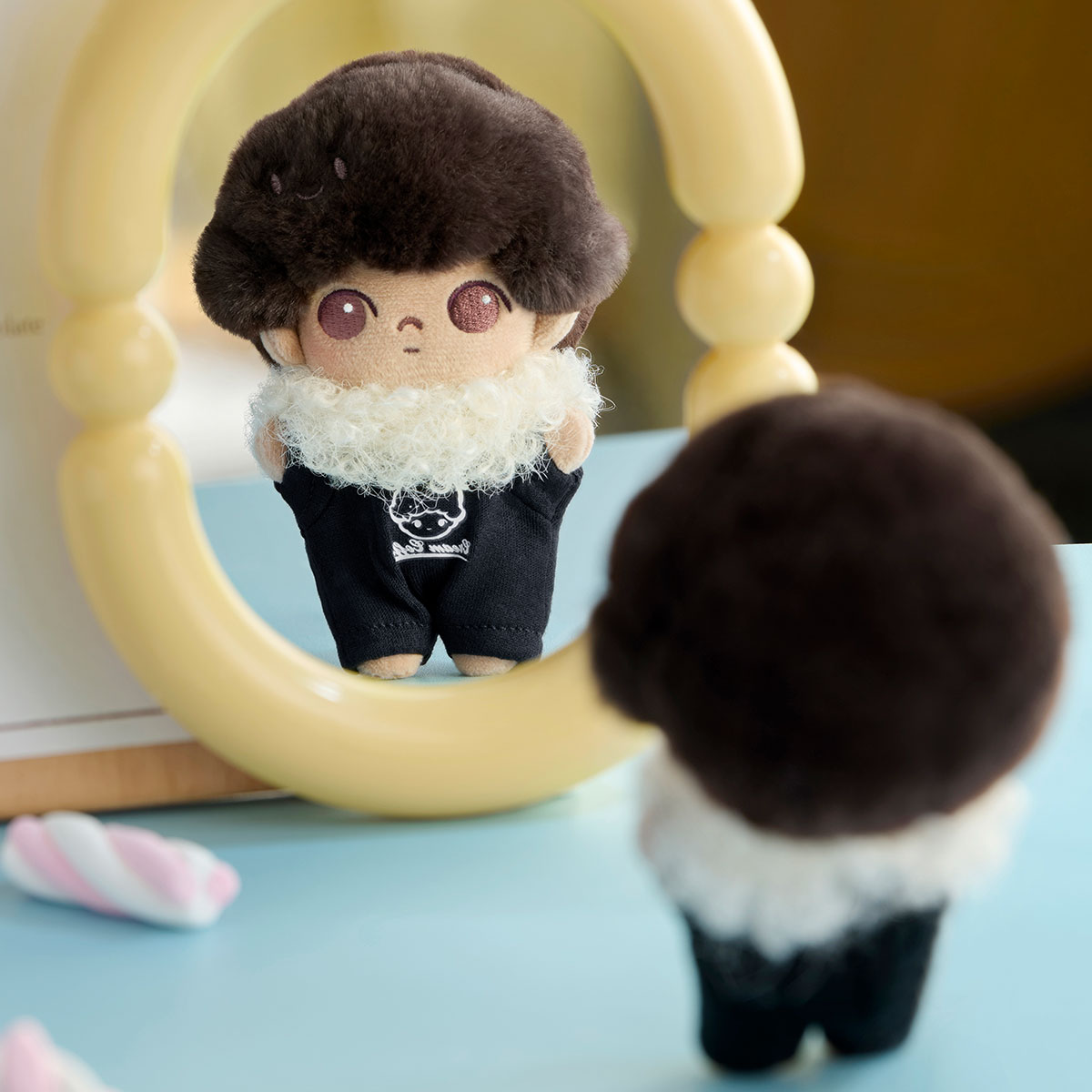 DIMOO Crush on Coffee ぬいぐるみキーチェーン DIMOO Crush on Coffee Series-Soft-faced Plush Keychain Blind