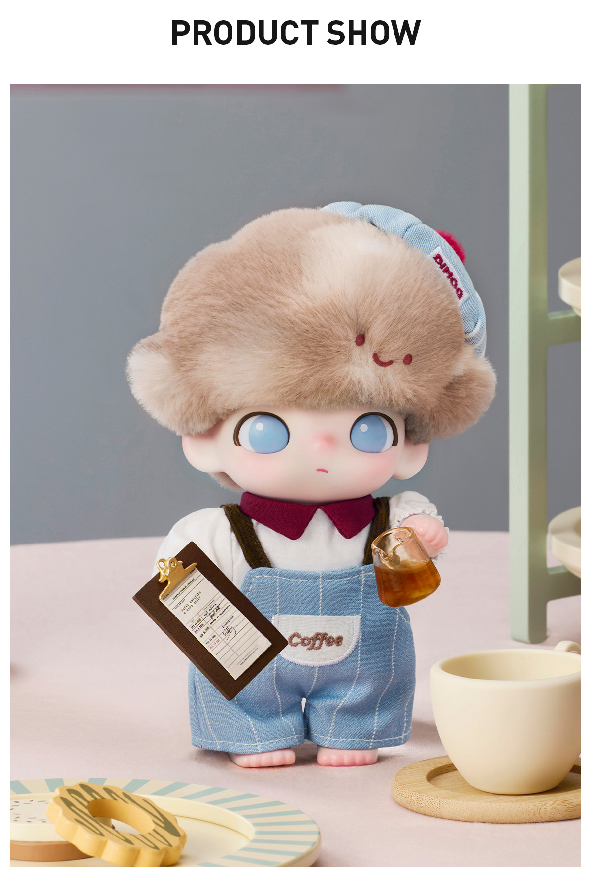 ぬいぐるみ DIMOO Crush on Coffee Series-Vinyl Plush DIMOO Crush on Coffee Series-Vinyl Plush Blister Pack - POP